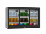 Proex BKB-335S Triple Sliding Glass Door Back Bar Cooler – 290L Black - Image 2