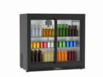 Proex BKB-235H Double Hinged Glass Door Back Bar Cooler – 170L Black - Image 2