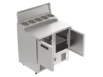 Proex 2 Door Topping Salad Prep Fridge 257L-PS200 - Image 3