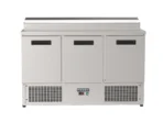 Proex PS300 3-Door Refrigerated Pizza Prep Counter – 368L Stainless Steel - Image 3