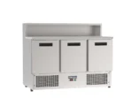 Proex PS903 three-door 368L refrigerated pizza prep counter