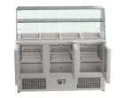Proex S903SG 3-Door Refrigerated Salad Bar Counter with Glass Display – 368L - Image 5