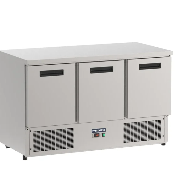 Open Proex S903 SS Top 368L three-door commercial counter fridge