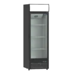 Proex SCA360VL 340L upright glass door display cooler in black