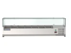 Proex VRX1500/330 Countertop Refrigerated Topping Unit with Glass Canopy – 7 × GN 1/4 - Image 3